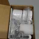 Dyson Hair Dryer Holder, Wall Mounted Aluminum Alloy Hair Dryer Wall Mount for Supersonic/Nural, Dyson Blow Dryer Holder with 3 Magnetic Rings for Salon & Bathroom White UEMUSI