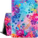 Vimorco for iPad 9th/8th/7th Generation Case for Girls Women, Floral for iPad 10.2 Case Soft Rubber Back Cover for iPad 7/8/9 Gen, Adjustable Stand Auto Wake/Sleep, Purple Flowers