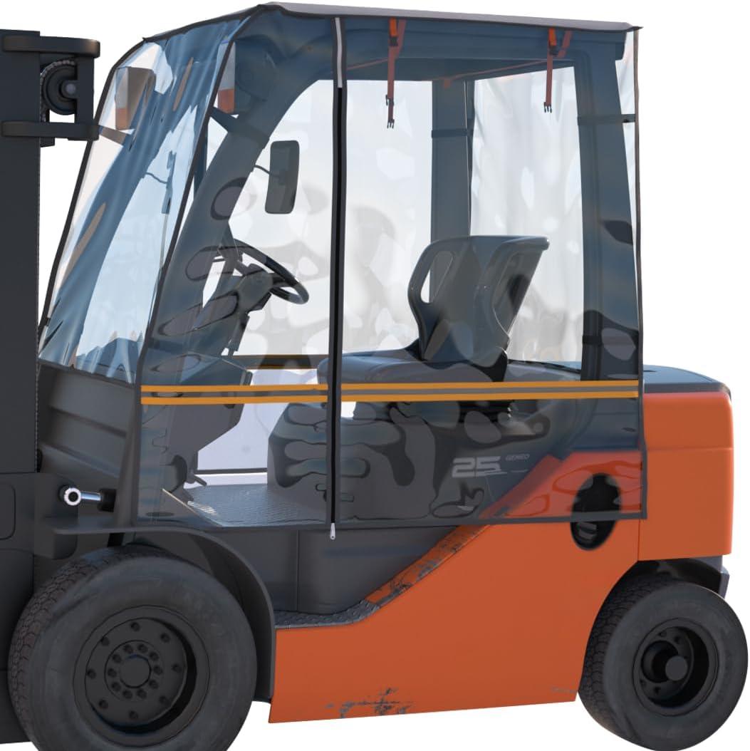 CHENGNAN Forklift Cover, All Weather Protection, Universal Fit for 6000LB,Waterproof EVA,600D Oxford Coated Silver Cloth,57"L x 47"W x 52"H