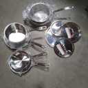 Cuisinart Only 10 Pieces Cookware Set, MultiClad Pro Triple Ply, Silver, MCP-12N