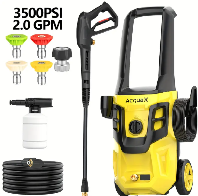 Electric Pressure Washer, 4000 PSI 2.5 GPM Power Washer With 4 Quick Connect Nozzles And Foam Cannon, High Pressure Cleaning