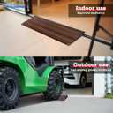 Ruedamann 2" Rise Modular Threshold Ramp for Doorways, 2200 lbs Capacity, Elegant Dark Wood Grain Door Threshold Ramp, Aluminum Non-Slip Door Ramps for Wheelchair, Walker, Scooter, Pets, 2 Pcs