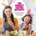 Dan&Darci Easter Egg Squishy Painting Kit - Arts & Crafts for Girls and Boys - Kids Art Activities - Craft Gift for Kid Ages 6 7 8 9 10 Year Old Girl Gifts - Decorate 6 Slow Rising Squishies