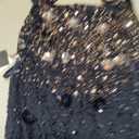 Adrianna Papell Women's Petite Beaded Tank Dress, Size 10 (Black)