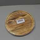 Decorative Round Wood Tray for Bathroom Counter Kitchen Decor Trays Wooden Riser Small Coffee Dining Table Tray Vanity Bathroom Sink Accessories for Soap Perfume Trays Countertop Candle Pedestal Stand