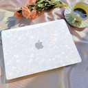 B BELK Compatible with MacBook Air 13 inch Case M5 2026 2025 2024-2022 M4 M3 M2 A3449 A3240 A3113 A2681, Plastic Hard Shell+Keyboard Cover+Screen Protector for MacBook Air 13.6 inch Case, Shiny Pearl