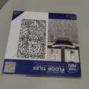 FloorPops 12-in by 12-in Charcoal REO Peel & Stick Floor Tiles, FP4947