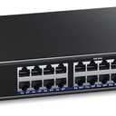 24 Port Gigabit PoE Switch,AUMOX PRO 28 Port PoE with 2 x Uplink Gigabit Ports, 2 x 1G SFP Slots 400W SG528P ,Plug and Play,Metal Case Desktop, Wall Mount or Rackmount Network Switch,802.3af/at