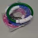 Weewooday 3 Pcs Dog Collar USB Rechargeable LED Light up Dog Collar Flash Waterproof Pet Necklace Pet Lights for Night Walking Adjustable Safety Necklace for Large Medium Small Puppy(3 Natural Colors)