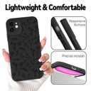 Lovmooful for iPhone 11 Case Cute Flower Floral Design-Black