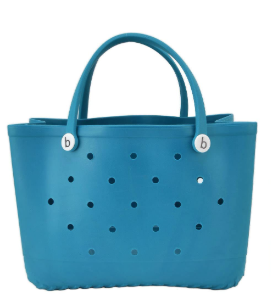 Cyan Rubber Bag