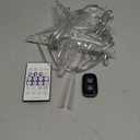 Christmas Tree Topper Star with 10 RGB LEDs, 9" Lighted Clear Star, App & Remote Control, Timer, USB Powered, Music Sync, Color Changing Treetop for Xmas New Year Holiday Tree Decoration