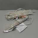 Minetom Christmas Icicle Lights - 2 Pack Total 200 LED 40 Tubes Twinkling Crystal Icicle String, Connectable Waterproof Hanging Christmas Lights Plug in for Winter Eave Holiday Outdoor Decoration (Cool White)