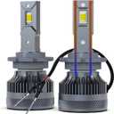 D2H LED Bulbs No Ballast Required D2S D2R D1S D4S D3S D4R D8S D2C D1R D1C D3C D3R 110W 40000Lm Super Bright 12V 6500K Cool White Built-in Fan and 2 Thermally Conductive Copper Tubes Fog Lamp