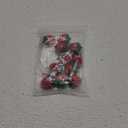 KitBeads 11pcs 20mm Acrylic Strawberry Beads Transparent Kawaii Food Iridescen Fruit Bead for Jewelry Making Bulk