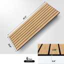 6 Pack 47.2"x23.6" Acoustic Panels, Sound Absorbing Panels, Teak-Color