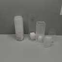 48 Pack Thick Glass Cylinder Vases 4,6,9,12 Inch Tall Clear Flower Vase Hurricane Floating Candle Holder for Table Centerpiece Wedding Home Decor