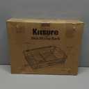 Kitsure Dish Drying Rack for Kitchen Counter, Stainless Steel Sink Organization and Storage Essentials with Cutlery Holder, Home and Appartment Decor, 12.2''W x 15.7''~23''L, Black