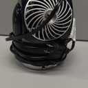 Vornado Flippi V6 Compact Air Circulator Fan, Quiet Portable Travel Fan for Desk or Bedroom, Adjustable Head, 2 Speeds, Midnight (Personal)