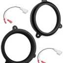 6.5 Inch Rear Door Speaker Adapter W/Speaker Harness Fit for Subaru Forester Outback Impreza Subaru XV Crosstrek Legacy, Audio Spacer Ring Bracket Wiring Connector