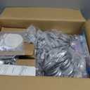 Button Maker Machine 3'' Button Press Machine Pin Badge Maker Machine with 100 Set Holographic Film Pinback Making Supplies, Removable Dies, 1 Circle Cutter, 1 Cutting Mat