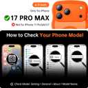 3 in 1 Magnetic for iPhone 17 Pro Max Case, Cute Wavy [Full Camera Protection][Fit for MagSafe] 1X Screen Protector+1X Wrist Strap, Anti-Slip Trendy Women Girly Case for iPhone 17 Pro Max 6.9", Orange