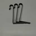 4 Pack Christmas Stockings Holder Hanger, Metal Hooks for Hanging Christmas Stockings,Stocking Holders for Mantle for Christmas Decorations (Black)