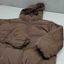 Boys Girls Hooded Warm Puffer Jackets Toddler Coat Light Weight down Jacket Kids Outwear Padded Coat for Winter (8-9 Years, Coffee)