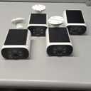 Solar Security Cameras Wireless Outdoor, No Monthly Fee, 4-Camera Bullet Home Security System with Base Station, 2K Video, Local Storage, PIR Motion Alerts, Color Night Vision, Active Siren