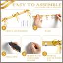 Tioncy Gold Bow Hooks Coat Rack Wall Mounted Gold Metal 5 Hook Bow Wall Decorations Nursery Bedroom Bathroom Coquette Living Room Decor for Hanging Coats Hats Towels Robes Purses Bags Keys