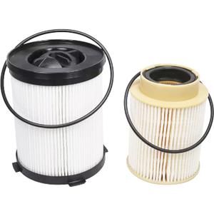 5.0 5.6 Diesel Fuel Filter DGF41920 WF10442 WF10441 XF10571 DF99200 DF99199 Compatible with Nissan Titan Xd 2016 2017 2018 2019 2020 16 17 18 19 20 Replaces 1603-EZ40A 16403-EZ41A 1603EZ40A 16403EZ41A