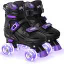 Nattork Adjustable Roller Skates for Kids Boys Girls- Teen Youth Age 4-16 - Cool Racing Car Indoor Outdoor Gift Idea for Birthdays Christmas, Size: Medium(13C-3 US)