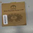 AISITIN 2.5W Solar Bird Bath Fountain Pump, Solar Fountain Pump for Bird Bath with 6 Nozzles, 6.7" Solar Powered Water Fountain Pump for Garden, Ponds, Pool, Fish Tank, Aquarium and Outdoor