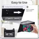 Acrylic Hand Towel Box Cover Compatible with Kleenex Disposable Hand Towels,Wall-Mounted Paper Towel Dispenser for Bathroom, Tabletop, Office, Car