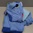 URRCFIO Adult Blue Alien Animal Onesie Costume, Soft Plush Hooded Pajamas for Halloween Cosplay, Party, Lounge and Sleepwear (Large)