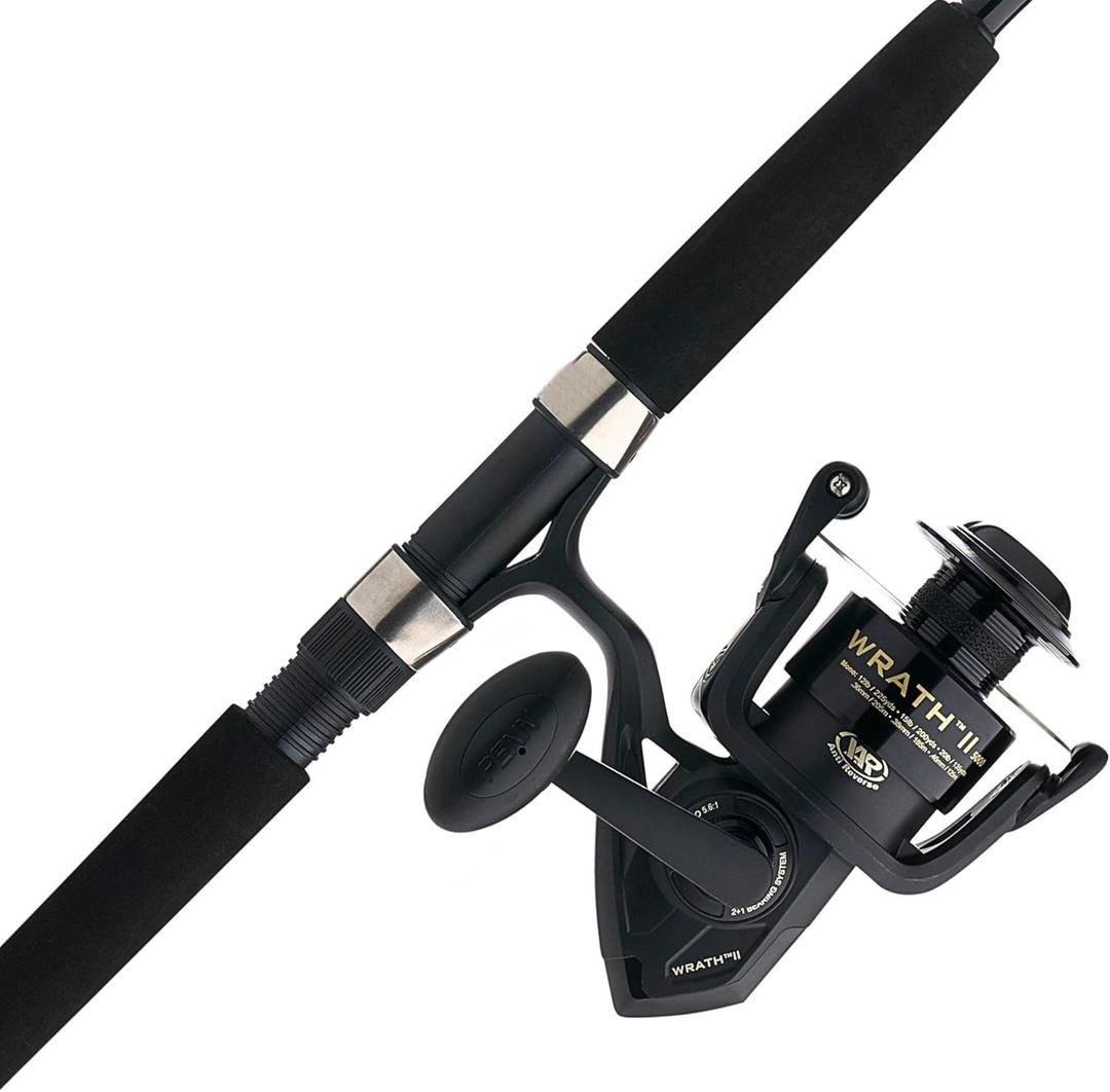 PENN Wrath II Spinning Reel and Fishing Rod Combo (5000 Size Reel - 7' - Medium Heavy - 2pc)