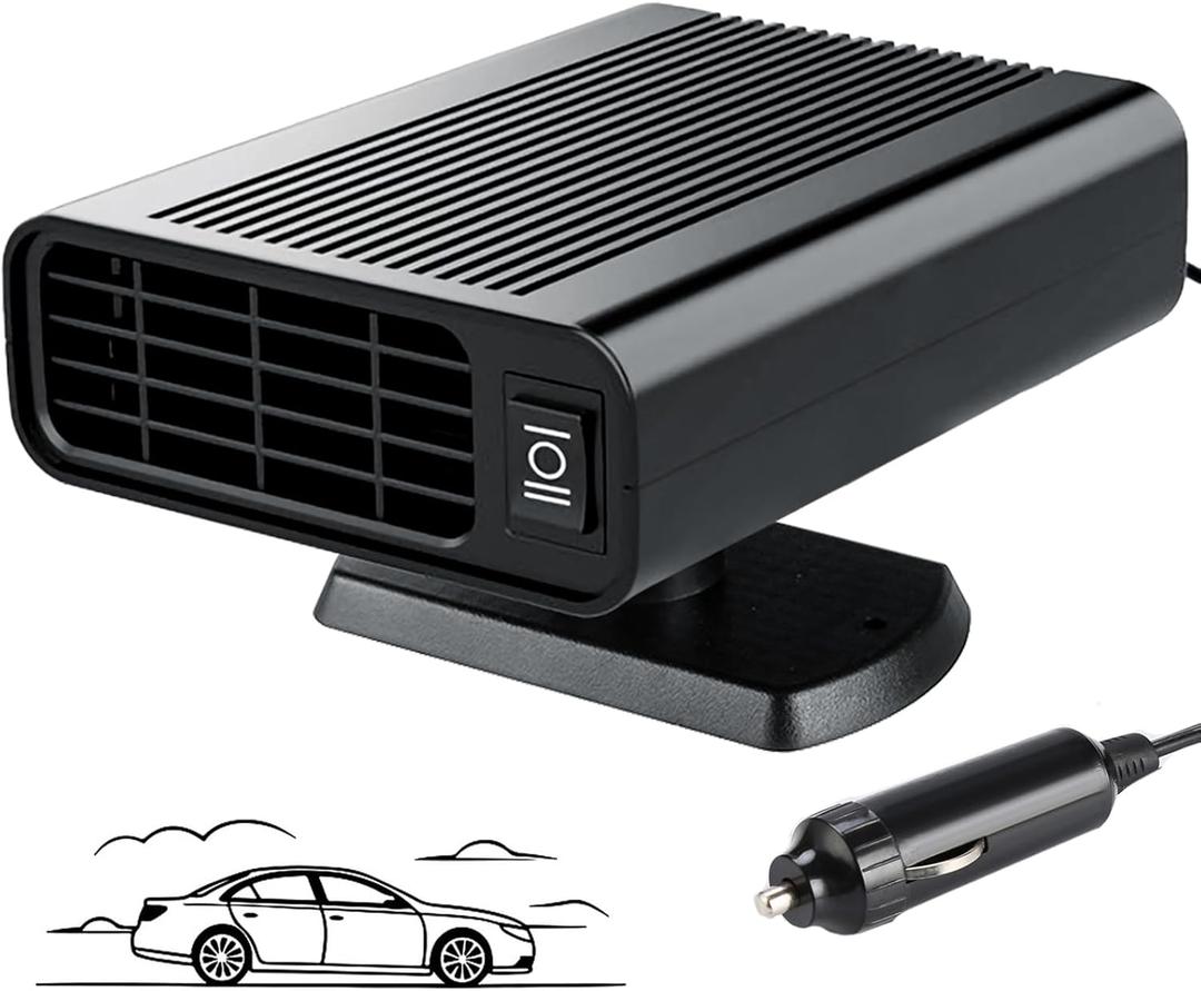 Car Heater-12V 150W Fast Heating Defrost Defogger That Plugs into Cigarette Lighter-2 in 1 Cooling & Heating Car Heater,Christmas Gifts