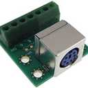 6P 6-Pin PS/2 PC Connector Signals Breakout Board Screw Terminals Pur Keyboard