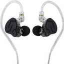 Linsoul KZ ZSN PRO X Dual Driver 1BA+1DD Hybrid Metal Earphones HiFi in-Ear Monitor with Detachable Recessed 2Pin Cable,Zinc Alloy Panel (Without Mic, Grey)