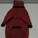 Italian Greyhound Clothes, Warm Sweater for Whippets, Dog Onesie, Two-Legged Turtleneck Warm Sweater for Small Medium Dogs (Medium, Red)