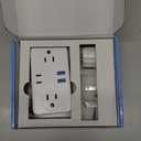 Kakyanill European Travel Plug Adapter, EU/UK/US Travel Plug Adapter Power Strip, 6 AC Outlets, 4 USB Ports (2 USB C), 3ft Wrapped Around Extension Cord, Universal Travel Adapter