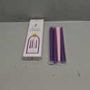 Mega Candles 4 pcs Unscented Christmas Advent Candles Set, Hand Poured Premium Wax Taper Candle 10 Inch x 7/8 Inch, Holidays, Occasions, Events, Festivities, Devotional, Church, Wreath, Party, Gifts