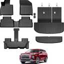 GALVAGNIATE Floor Mats for Hyundai Palisade 2020-2025, All Weather Floor Mats Trunk Cargo Liner with Backrest Protectors Accessories, Full Coverage Set (Fit 7/8 Sests)
