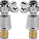 CALLARON 2Pcs Faucet Handle Replacement, Universal Hot & Cold Faucet Knob, Victorian Bathroom Shower Tap, Tap Repair Kit, Universal Valve Handle for Bathroom Sink, Bathtub, Tub