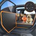 Dog Car Seat Cover for Back Seat, Hard Bottom Car Seat Cover for Dogs with Door Protectors, Waterproof Back Seat Extender for Dogs, Scratch-Resistant, Suitable for Cars