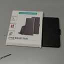 SUANPOT Compatible with Samsung Galaxy S25 Wallet case with RFID Blocking Credit Card Holder,Flip Book PU Leather Protective Cover Women Men for Samsung S25 Phone case Black