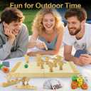 Horse Race Board Game, Magnetic Horse Racing Game with 100 Chips, 12 Magnet Wooden Horses, 2 D12 & 2 Cards, Thickened Solid Wood Horse Game Set Luxury Board Games for Family Nights Party Gifts