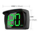 Car HUD GPS Speedometer Head Up Display - 10Hz Real-Time Beidou/GPS Dual System, Plug & Play OBD/USB Installation, HD LED Speed Projector (KM/MPH), Speed Calibration