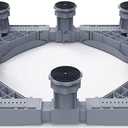 Washing Machine Stand Base Heavy Duty Fridge Stand Base Double Door Refrigerator Stand Pedestal Adjustable L:52-72cm Dryer Tumble Floor Trays Reinforced Anti-Vi,8 feet