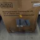 BLACK+DECKER BCRK25B Compact Refrigerator Energy Star Single Door Mini Fridge with Freezer, 2.5 Cubic Feet, Black